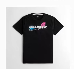 正品全新Hollister夜光图案短袖 T 恤 男 315106-1