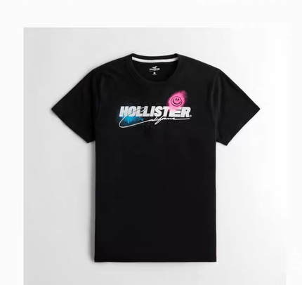 正品全新Hollister夜光图案短袖 T 恤 男 315106-1
