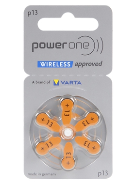 峰力西嘉德国进口助听器电池A13 powerone P13 PR48 S13锌空气