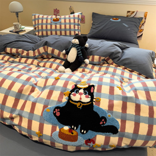 床品高质量被套 磨毛床笠款 床上四件套床单款 A类纯棉全棉2025新款