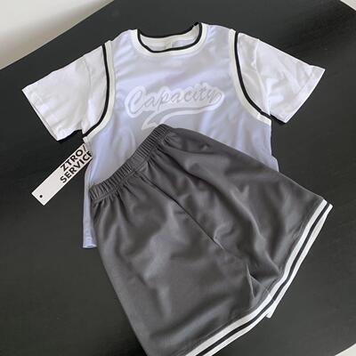 亏清捡漏！男童运动休闲套装夏季速干短袖短裤