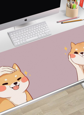 游戏电竞卡通可爱鼠标垫子超大号电脑桌垫加厚办公定制家用EAG4