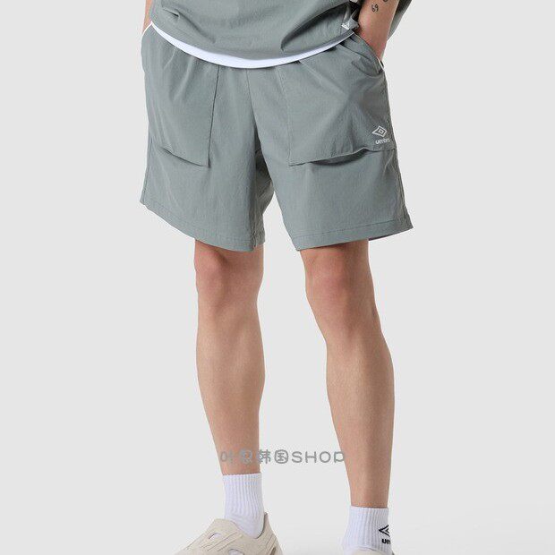 Umbro/茵宝正品夏季新款男女宽松运动休闲透气四分短裤UQ321CHP73