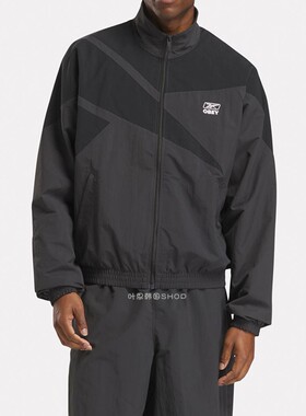 Reebok/锐步 X OBEY TRACK联名款男女立领梭织夹克防风雨外套