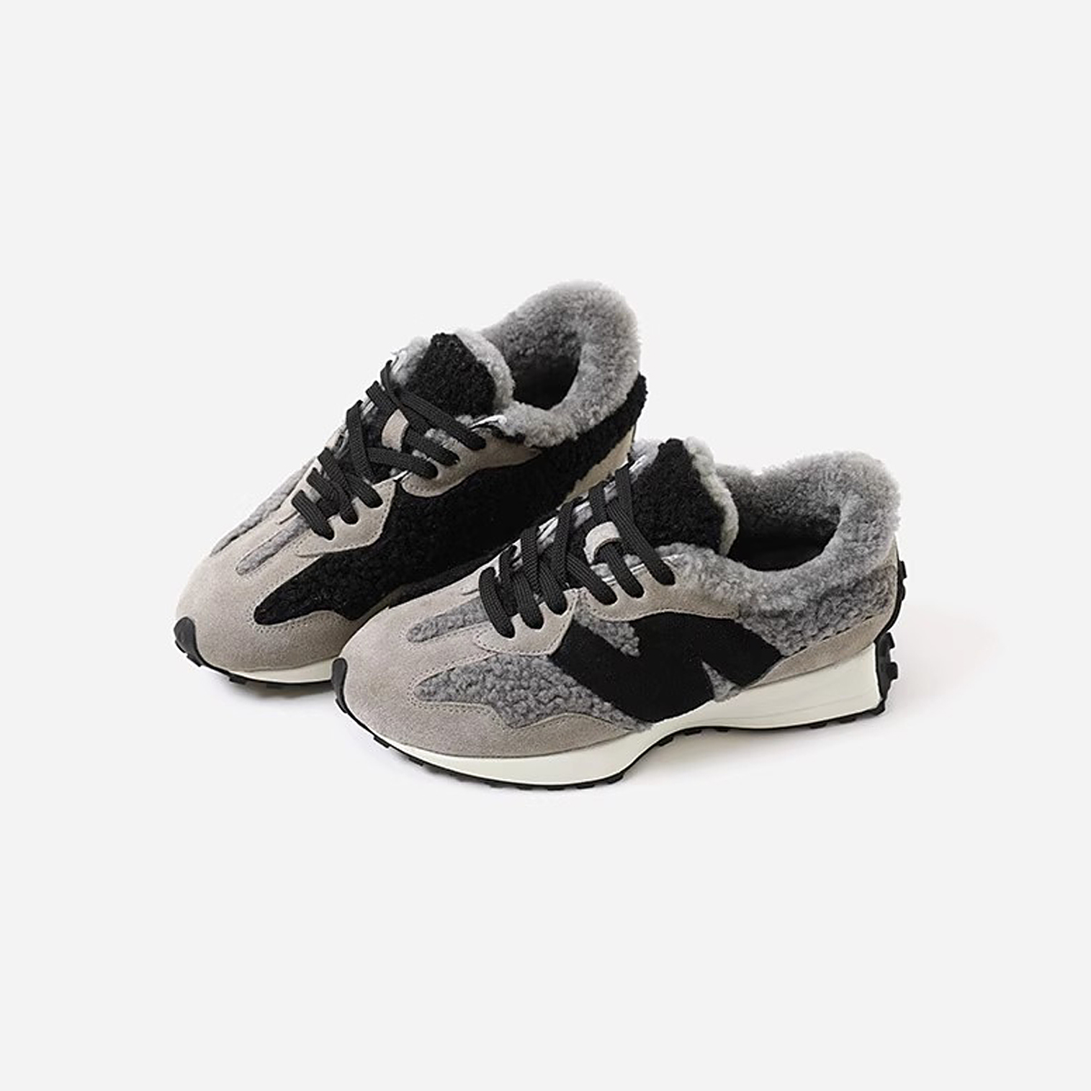 *EY07049 茉莉雅集 舒适保暖丝光牛猄加绒羊毛里厚底休闲运动鞋女