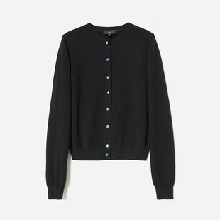 毛衣女 幻彩奢华钻扣意大利全羊绒针织开衫 WZK06103 陌路爱