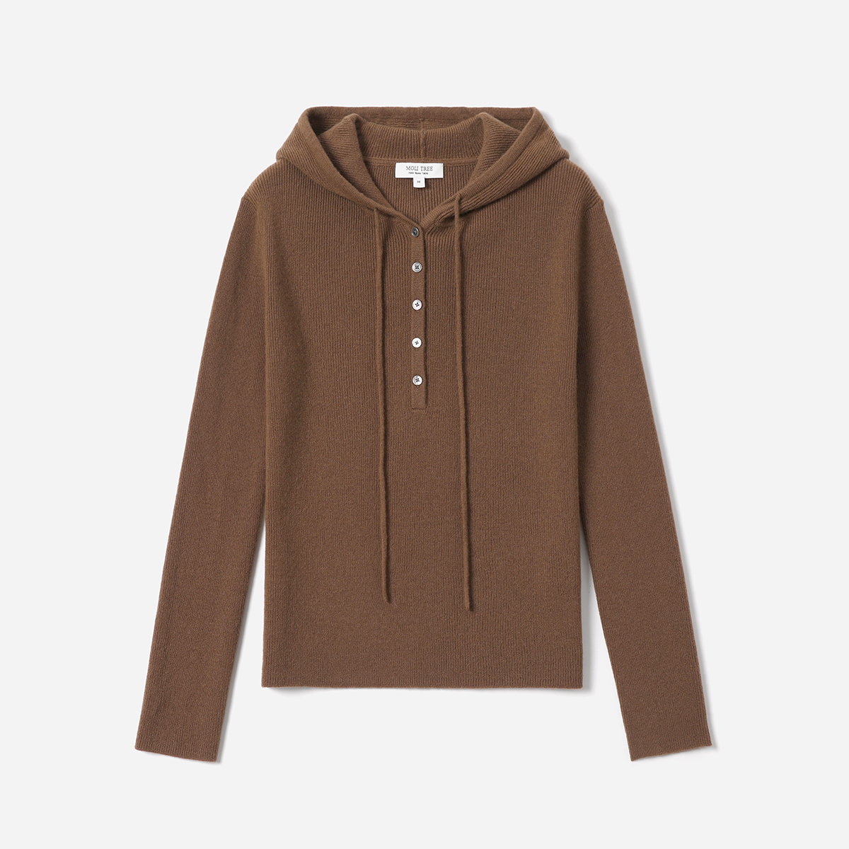 *WZT08175 茉莉雅集 KVSS全羊绒温暖舒适连帽针织长袖套衫女