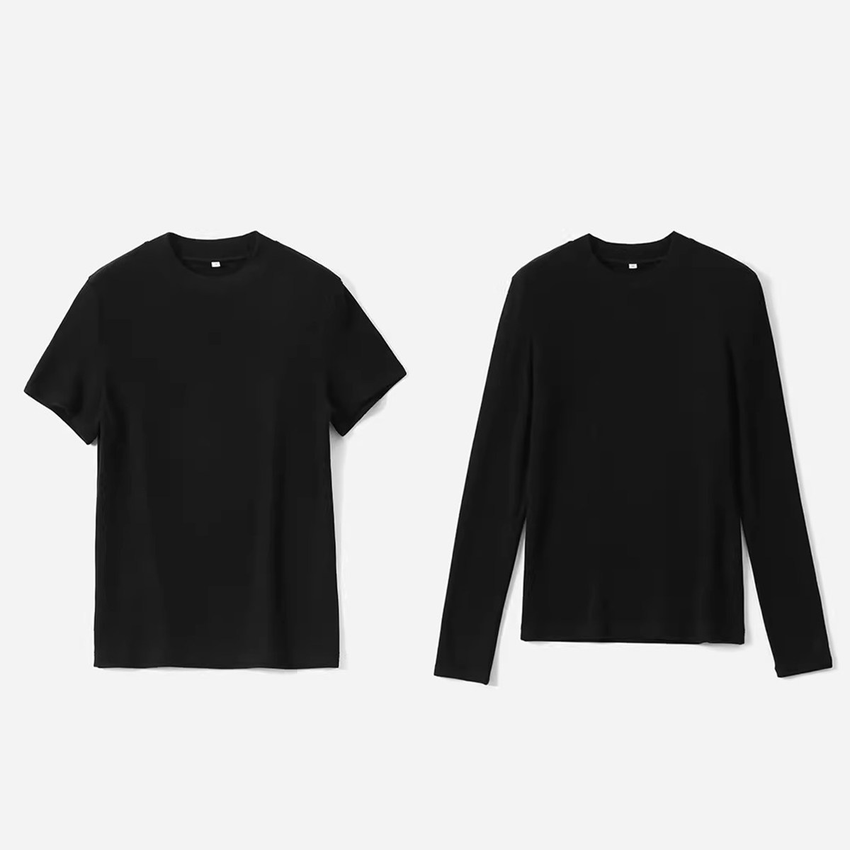 *WTX07102 茉莉雅集V1NC*E日本料保暖绒感高弹打底圆领长/短袖T恤