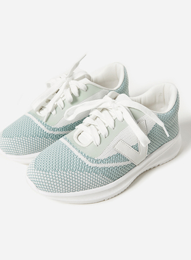 EY06027 茉莉雅集  VEJ@同款字母拼接飞织面EVA平底低帮运动鞋女