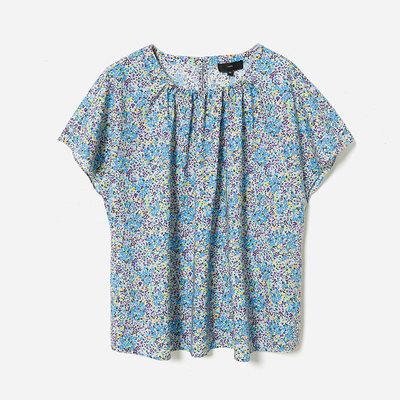 *WCS07002   茉莉雅集 意大利120支高支全棉印花衬衫女