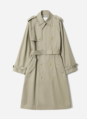 *WFY08003 茉莉雅集 R*L气场大女主日本挺括硬朗高支全棉战壕风衣