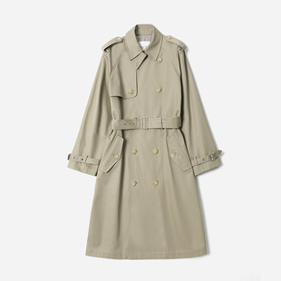 *WFY08003 茉莉雅集 R*L气场大女主日本挺括硬朗高支全棉战壕风衣