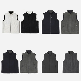 *WWT08085 户外机能双面穿日本料防水休闲立领保暖棉服马甲男女