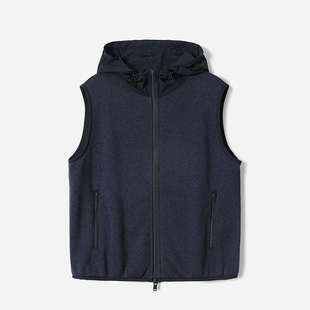 *WWT05274 茉莉雅集 复古户外休闲暖阳颗粒绒连帽保暖舒适马甲女