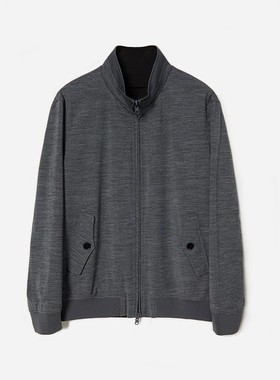 MWT06023 目羡 自在双面穿立领意大利棉感四面弹羊毛夹克外套男士