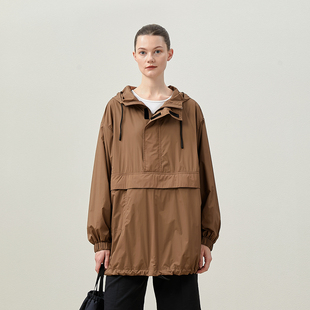 WWT07155 山系户外日本防水透气可收纳连帽休闲套头外套 茉莉雅集