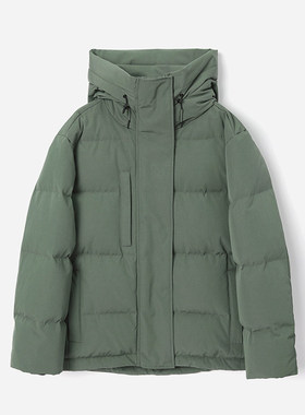 *WYR07084 高充绒御寒防水可追溯95白鹅绒立领连帽休闲短款羽绒服