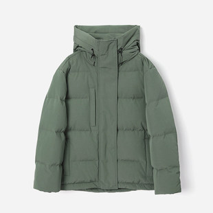 *WYR07084 高充绒御寒防水可追溯95白鹅绒立领连帽休闲短款羽绒服