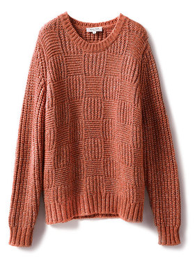 *WZT01499 茉莉雅集流光暖冬格纹提花金银丝毛衣(意大利纱线)