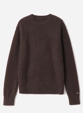 *WZT08306  珍贵温暖之源进口Llama骆马大羊驼绒针织圆领套衫