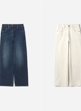 WKZ08292 茉莉雅集 亲肤进阶内里磨毛匹马棉装腰牛仔直筒裤秋冬