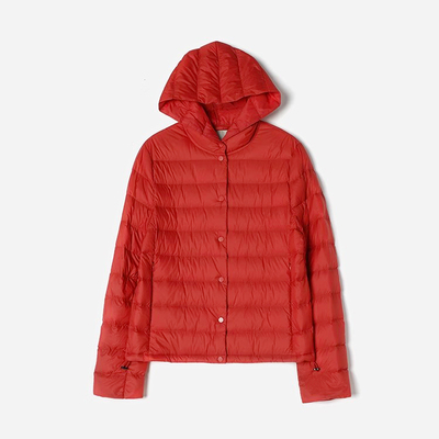 *WYR07034 茉莉雅集 轻便保暖短款可追溯95白鹅绒连帽长袖羽绒服