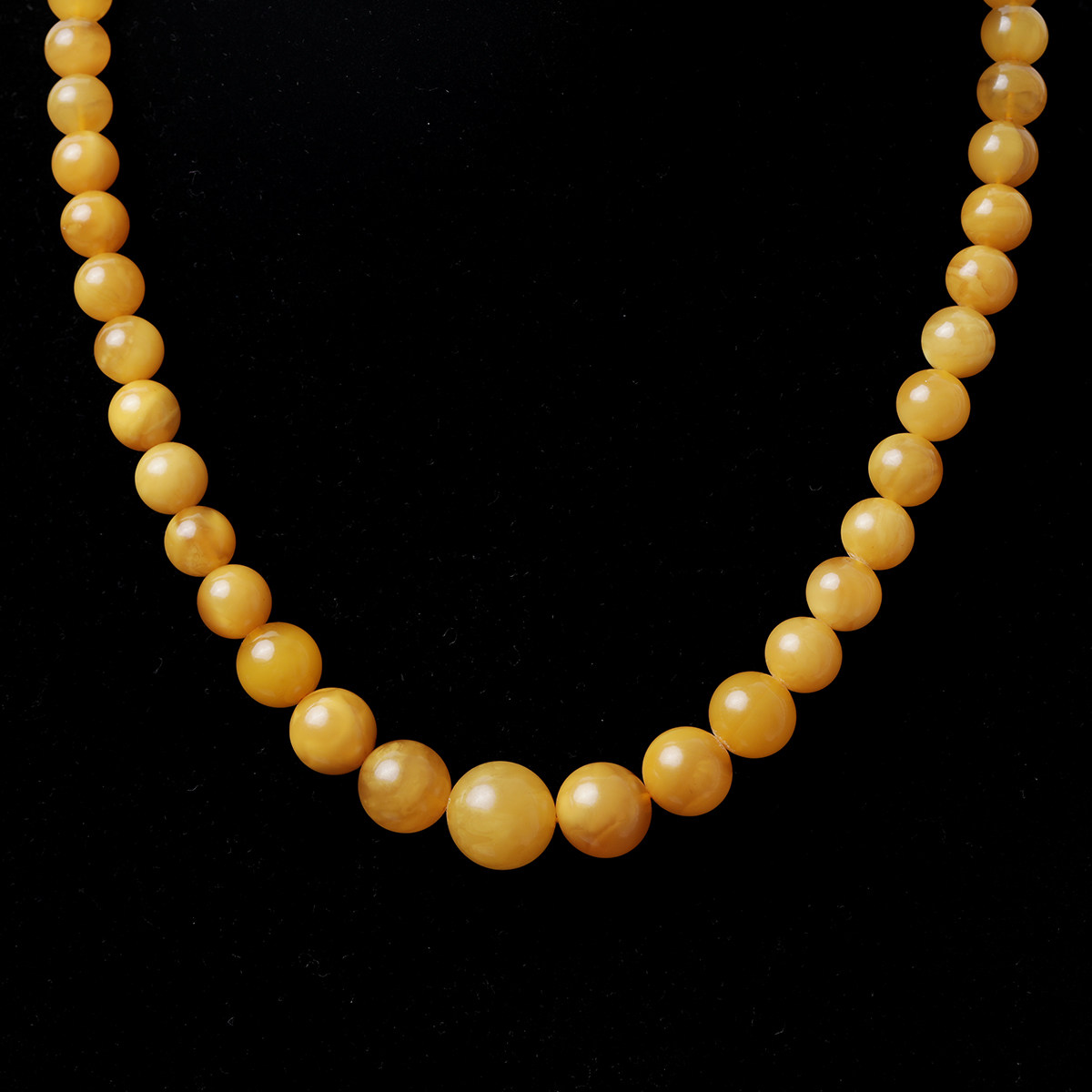 SAML0070【拾宝】鸡油黄蜜蜡塔链项链