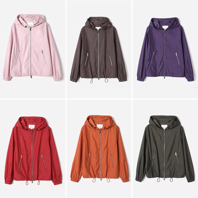 WWT08297 茉莉雅集 P家城市轻户外休闲轻薄连帽长袖短外套春女