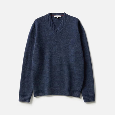 MZT06040  绅士滤镜多股并纱E*多斯KVSS全羊绒针织套衫男士