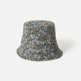 夏日限定意大利高支全棉印花连衣裙渔夫帽 WLQ06151茉莉雅集