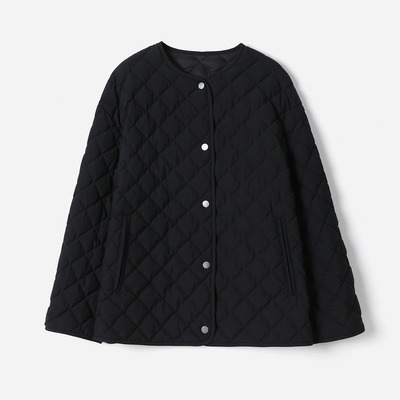 *WYR08052茉莉雅集  I*C露珠菱形格真丝羊毛匈牙利95白鹅绒羽绒服