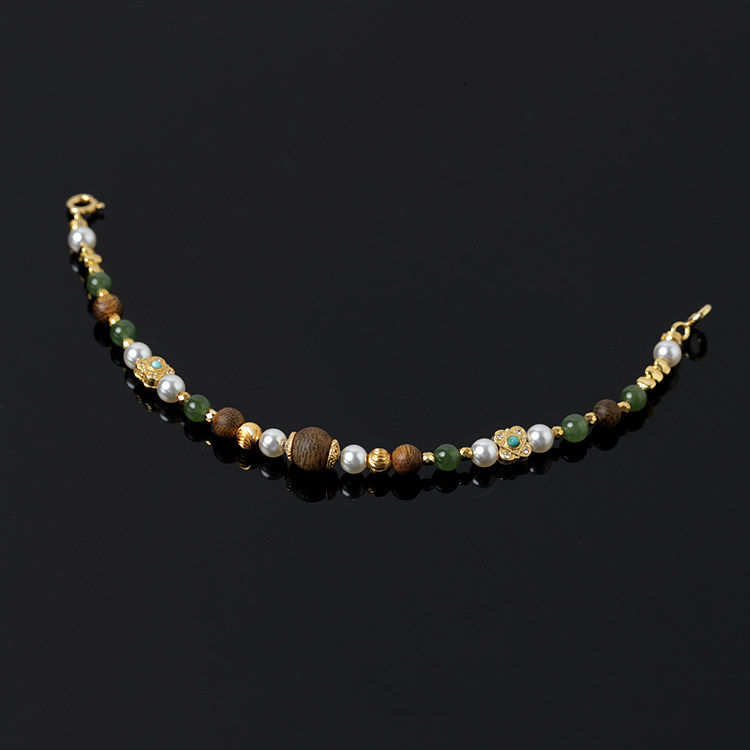 YSP0245【拾宝】 珍珠南红蜜蜡青金石碧玉多宝链延长链