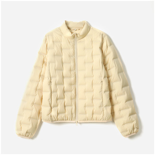 *WYR07085 茉莉雅集 轻盈防水无胆直充可追溯95白鹅绒立领羽绒服