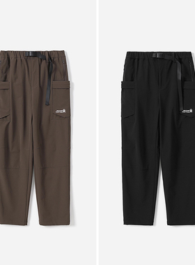 *WKZ07139 T*N*F紫标户外防风弹力日本料抗皱可机洗锥形裤女