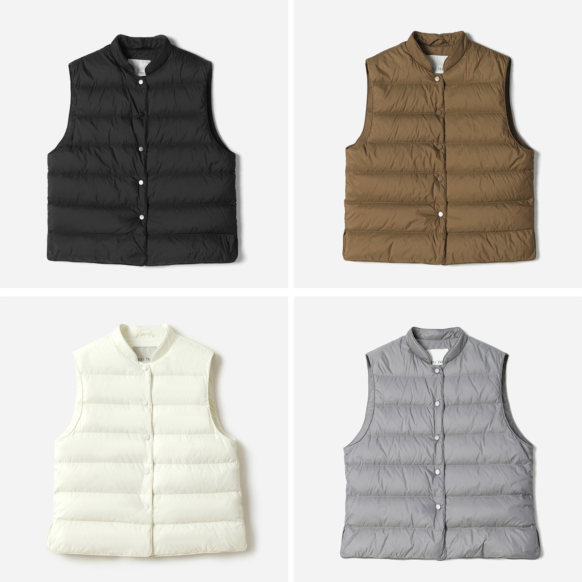 WYR07044 L*V日本料轻盈百搭可追溯95白鹅绒立领羽绒马甲早秋