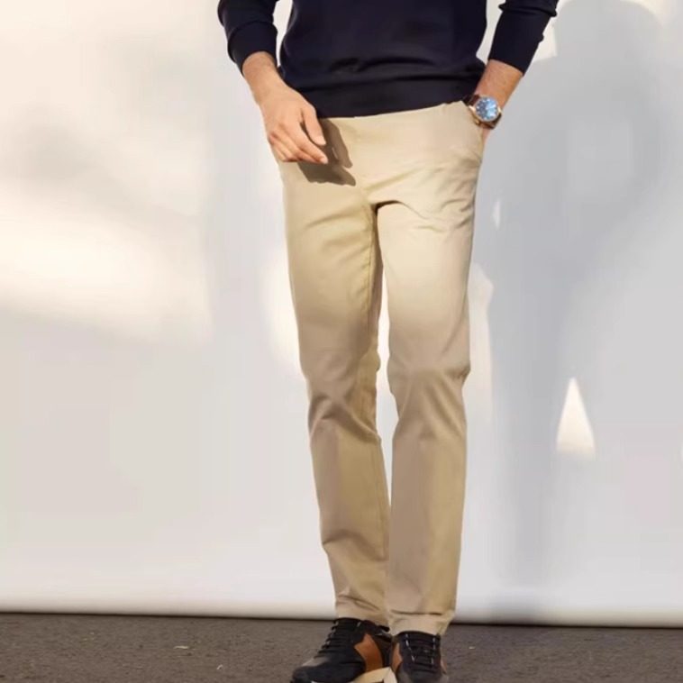 MKZ06010 茉莉雅集 内秀型定制佩斯利印花腰里 弹力棉长裤 男款