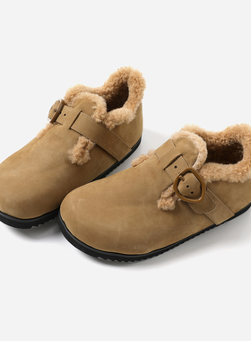 ED08047 茉莉雅集 I*C秀场同款牛皮加绒内里勃肯鞋单鞋