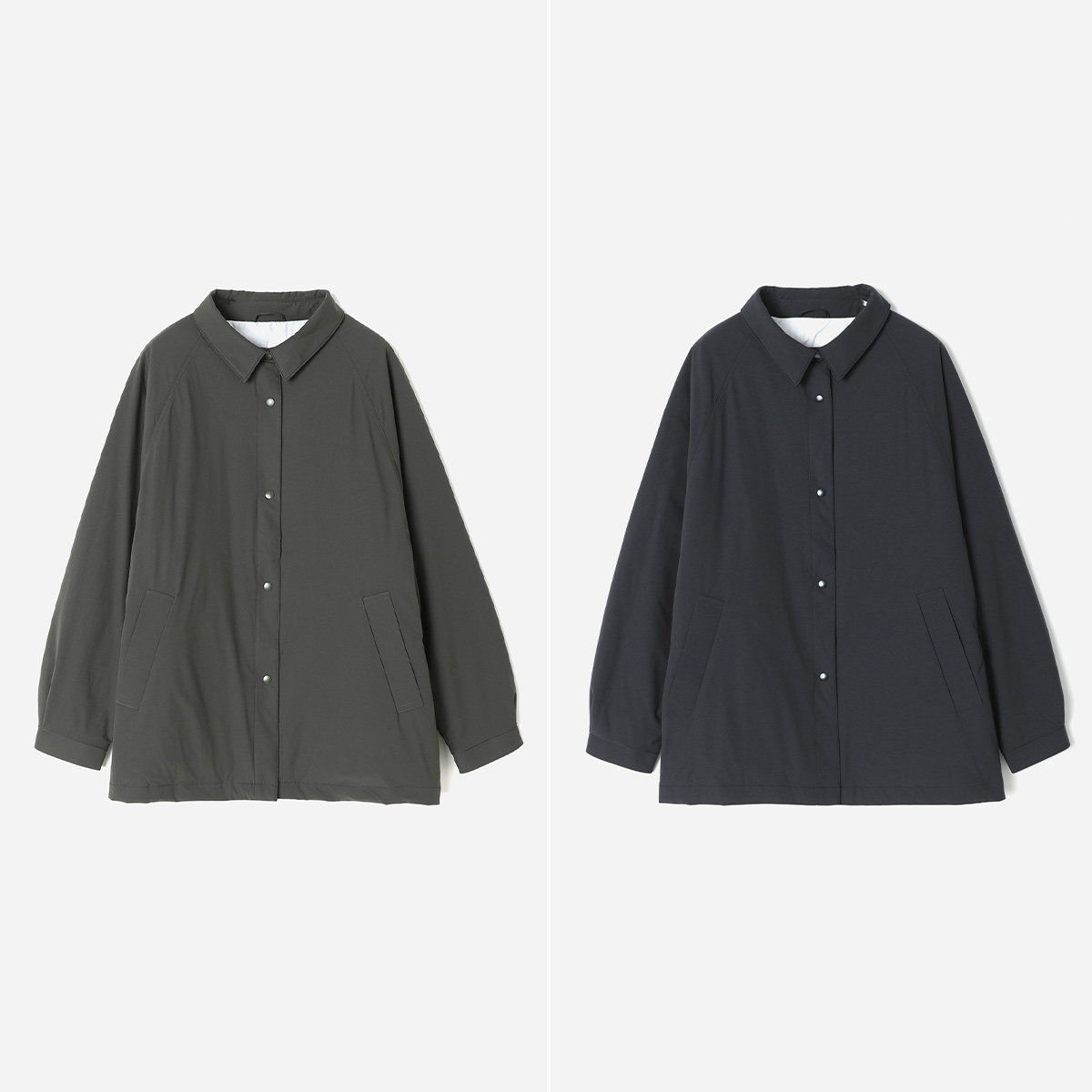 WYR09089 J*S时尚POLO领可追溯90鹅绒宽松休闲长袖阔版羽绒服