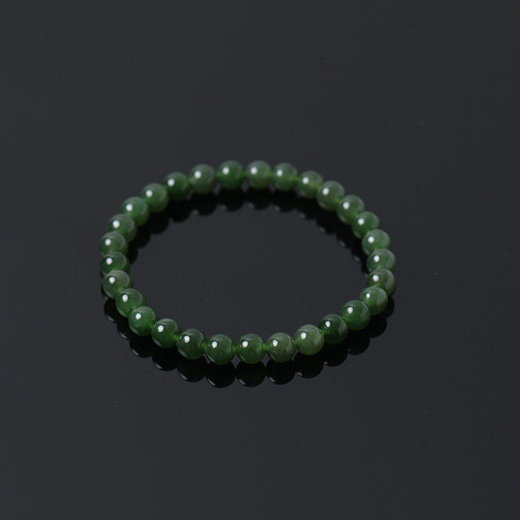 YBHT0001【拾宝】 天然和田玉平安扣无事牌毛衣链项链单圈手串