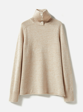 *WZT06211 茉莉雅集 法式轻奢两用领多股并纱KVSS全羊绒针织套衫