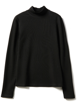 *WTX06163 茉莉雅集  L*m@ire高弹罗纹长绒棉艾草长袖打底T恤四季