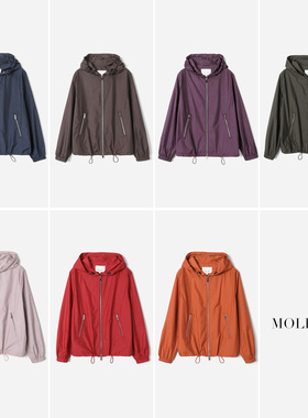 #WWT08297 茉莉雅集 P家城市轻户外休闲轻薄连帽长袖短外套春女