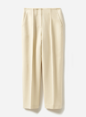 *WXZ05014 茉莉雅集 J*S大女主60MM真丝精纺羊毛西装直筒裤女