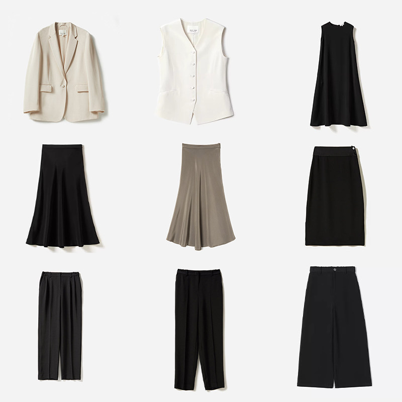 #WXZ05034 茉莉雅集 享受高姆米奢华40姆米重绉全真丝西装直筒裤