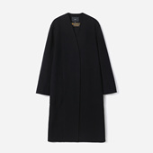 H家意大利进口L WDY08048 茉莉雅集 P小山羊绒简约双面呢大衣外套