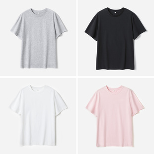 S舒适长绒棉圆领百搭短袖 通勤T恤早春女 茉莉雅集 WTX08187