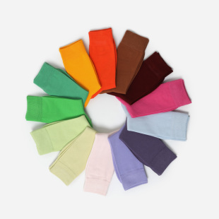 多巴胺快乐穿在脚上彩色舒适弹力高支棉中筒袜 WSP07027