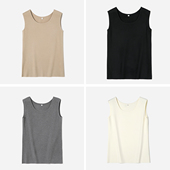 保暖T恤背心女 暖意绒绒圆领舒适德绒无袖 WTX07065 茉莉雅集