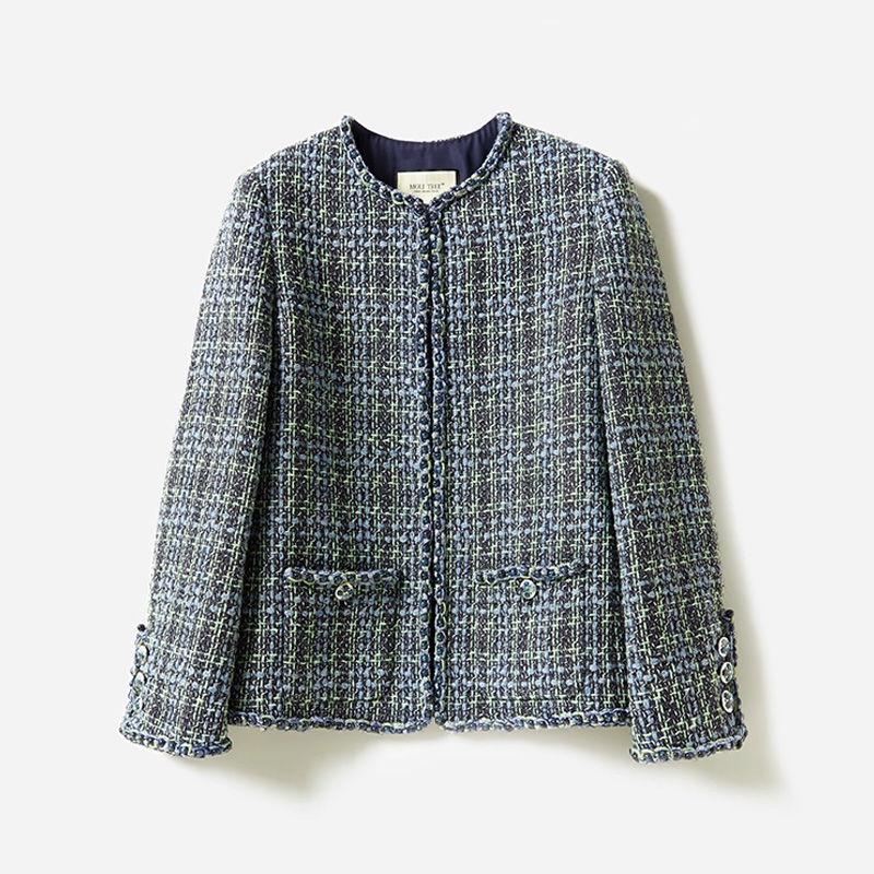 WWT06121 茉莉雅集 香*风绿野仙踪意大利空运羊毛花呢外套