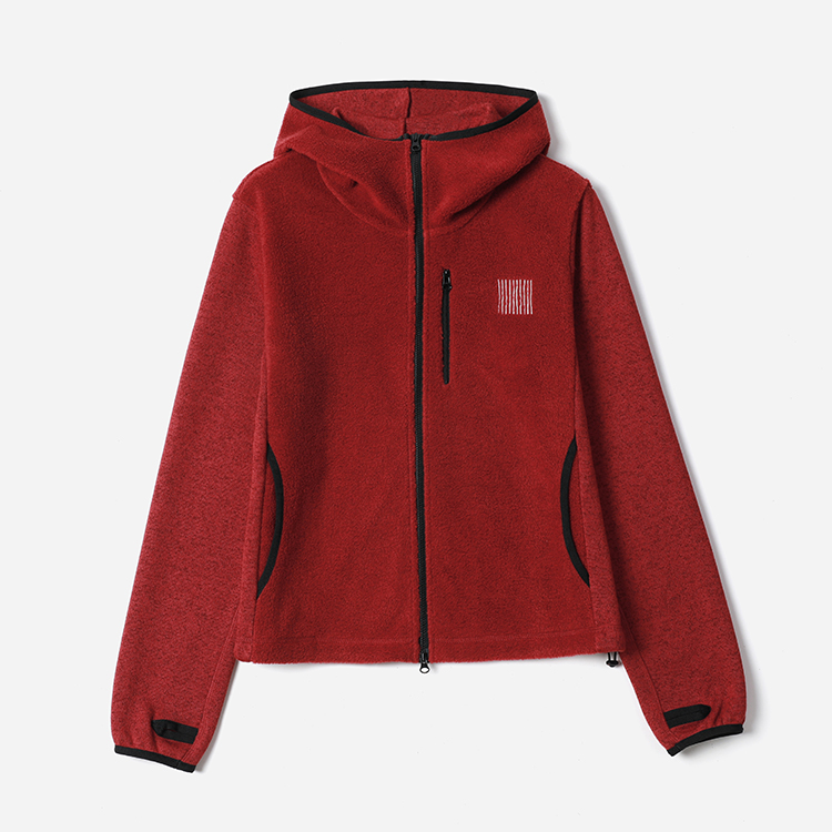 WWT08209 茉莉雅集 山系户外河川绣花暖阳颗粒绒休闲长袖外套女